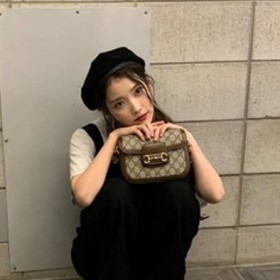 아이유 픽 #구찌 홀스빗 1955 크로스백